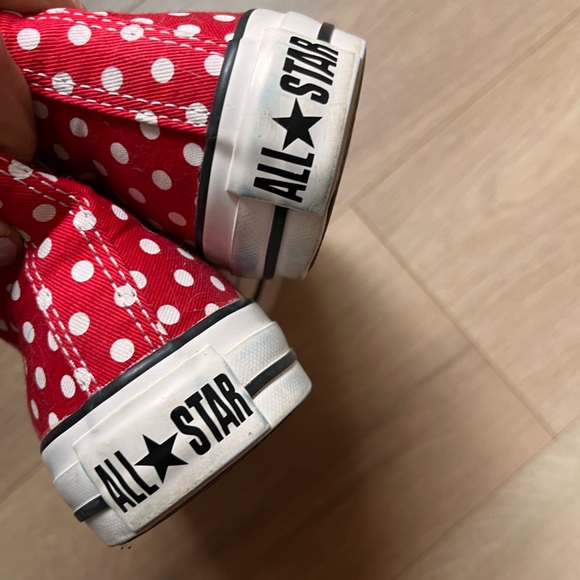 Converse Chuck Taylor Double-Tongue Polka Dot Hi-top Sneakers (Size 6) - Picture 5 of 16